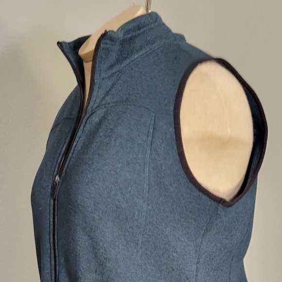 OLD NAVY ACTIVE GREEN SLEEVLESS WORKOUT ZIP UP SWEATER VEST-NWOT - Picture 6 of 9